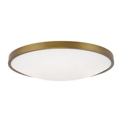 Visual Comfort Modern Collection 700FMVNC13A-LED927 Sean Lavin Vance 13 Flush Mount 1 Light 120 Volts 13.4in Length 2700K in Aged Brass