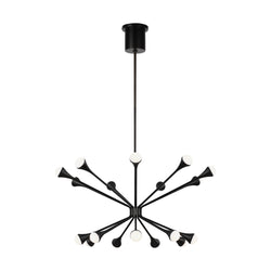Visual Comfort Modern Collection 700LDY18B-LED930 Sean Lavin Lody 18-Light Chandelier 18 Light 120 Volts 31.1in Length 3000K in Matte Black