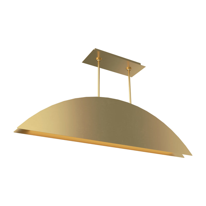 Visual Comfort Modern Collection 700LSBAU50NB-LED930 Sean Lavin Bau 50 Linear Suspension 1 Light 120 Volts 49.2in Length 3000K in Natural Brass