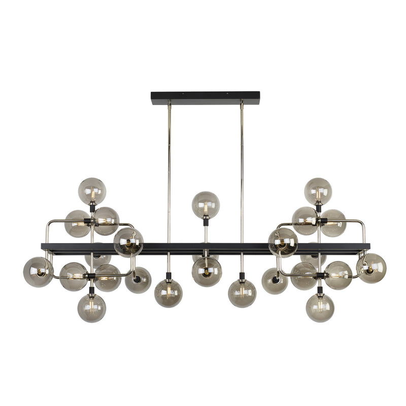 Visual Comfort Modern Collection 700LSVGOSN-LED927 Sean Lavin Viaggio Linear Chandelier 25 Light 120 Volts 56in Length 2700K