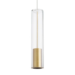 Visual Comfort Modern Collection 700MPCPTCR Sean Lavin Captra Pendant 120 Volts 3in Length in Aged Brass