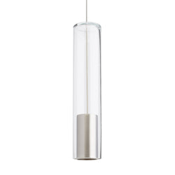 Visual Comfort Modern Collection 700MPCPTCS Sean Lavin Captra Pendant 120 Volts 3in Length in Satin Nickel