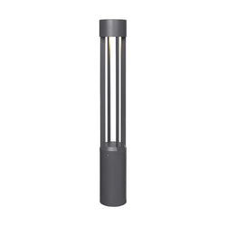 Visual Comfort Modern Collection 700OBTUR8304240CHUNVSPC Sean Lavin Turbo 42 Outdoor Bollard 1 Light Universal 120-277 Volts 6in Length 3000K in Charcoal, Button Photocontrol