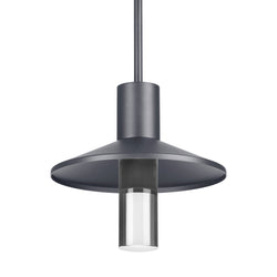 Visual Comfort Modern Collection 700OPASHH927CHUNV Sean Lavin Ash 12 Outdoor Pendant 1 Light Universal 120-277 Volts 12.5in Length 2700K in Charcoal