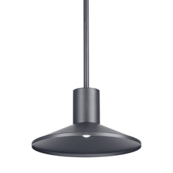 Visual Comfort Modern Collection 700OPASHH927DHUNV Sean Lavin Ash 12 Outdoor Pendant 1 Light Universal 120-277 Volts 12.5in Length 2700K in Charcoal