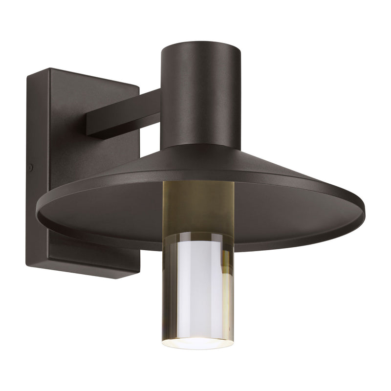 Visual Comfort Modern Collection 700OWASHH92712CZUNV Sean Lavin Ash 12 Outdoor Wall 1 Light Universal 120-277 Volts 12.5in Length 2700K in Bronze