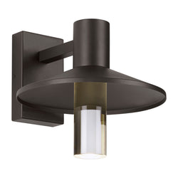 Visual Comfort Modern Collection 700OWASHH92712CZUNVPC Sean Lavin Ash 12 Outdoor Wall 1 Light Universal 120-277 Volts 12.5in Length 2700K in Bronze, Button Photocontrol