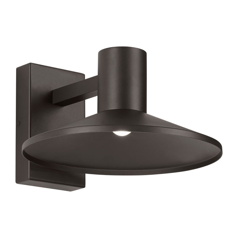 Visual Comfort Modern Collection 700OWASHH92712DZUNVSP Sean Lavin Ash 12 Outdoor Wall 1 Light Universal 120-277 Volts 12.5in Length 2700K in Bronze, Surge Protection