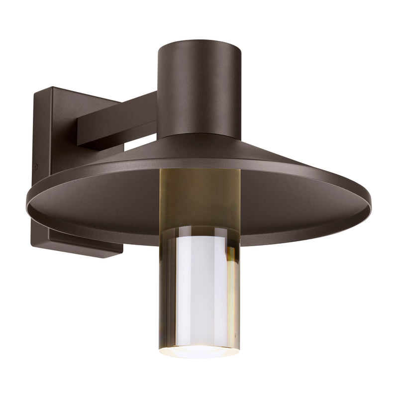 Visual Comfort Modern Collection 700OWASHH92716CZUNV Sean Lavin Ash 16 Outdoor Wall 1 Light Universal 120-277 Volts 16in Length 2700K in Bronze