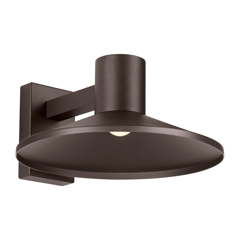 Visual Comfort Modern Collection 700OWASHH92716DZUNVPC Sean Lavin Ash 16 Outdoor Wall 1 Light Universal 120-277 Volts 16in Length 2700K in Bronze, Button Photocontrol