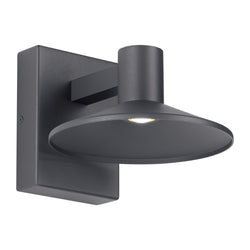 Visual Comfort Modern Collection 700OWASHL9278DHUNVSP Sean Lavin Ash 8 Outdoor Wall 1 Light Universal 120-277 Volts 10.5in Length 2700K in Charcoal, Surge Protection