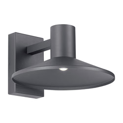 Visual Comfort Modern Collection 700OWASHL93012DHUNV Sean Lavin Ash 12 Outdoor Wall 1 Light Universal 120-277 Volts 12.5in Length 3000K in Charcoal