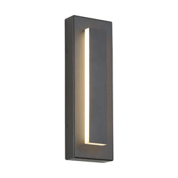 Visual Comfort Modern Collection 700OWASP93015DHUNVSSP Sean Lavin Aspen 15 Outdoor Wall 1 Light Universal 120-277 Volts 5in Length 3000K in Charcoal, Surge Protection