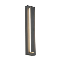 Visual Comfort Modern Collection 700OWASP93026DHUNVSLF Sean Lavin Aspen 26 Outdoor Wall 1 Light Universal 120-277 Volts 5in Length 3000K in Charcoal, In-Line Fuse