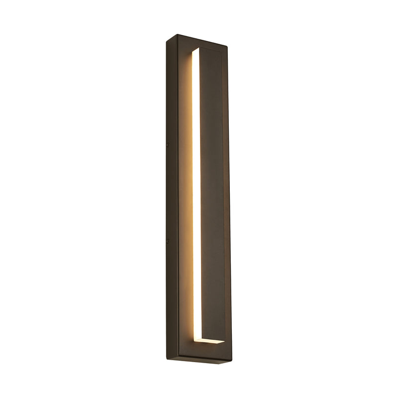 Visual Comfort Modern Collection 700OWASP93026DZUNVSLFSP Sean Lavin Aspen 26 Outdoor Wall 1 Light Universal 120-277 Volts 5in Length 3000K in Bronze, In-Line Fuse, Surge Protection