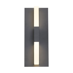 Visual Comfort Modern Collection 700OWLYT82712DHUNVSLFSP Sean Lavin Lyft 12 Outdoor Wall 1 Light Universal 120-277 Volts 5in Length 2700K in Charcoal, In-Line Fuse, Surge Protection