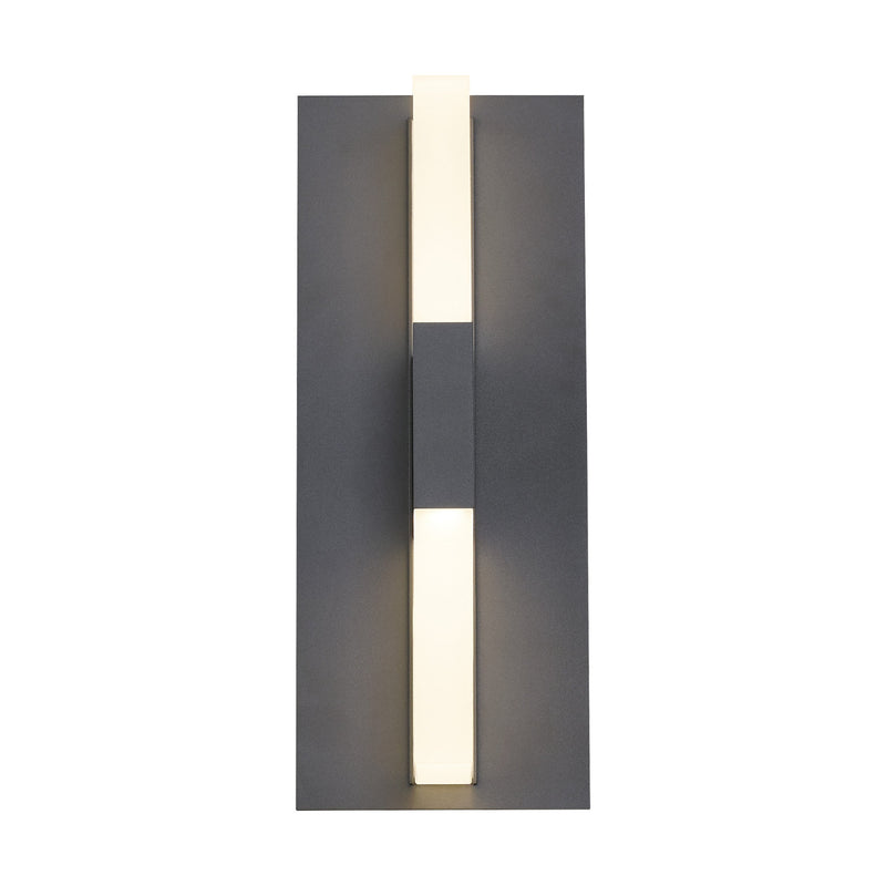 Visual Comfort Modern Collection 700OWLYT82712DHUNVSSP Sean Lavin Lyft 12 Outdoor Wall 1 Light Universal 120-277 Volts 5in Length 2700K in Charcoal, Surge Protection