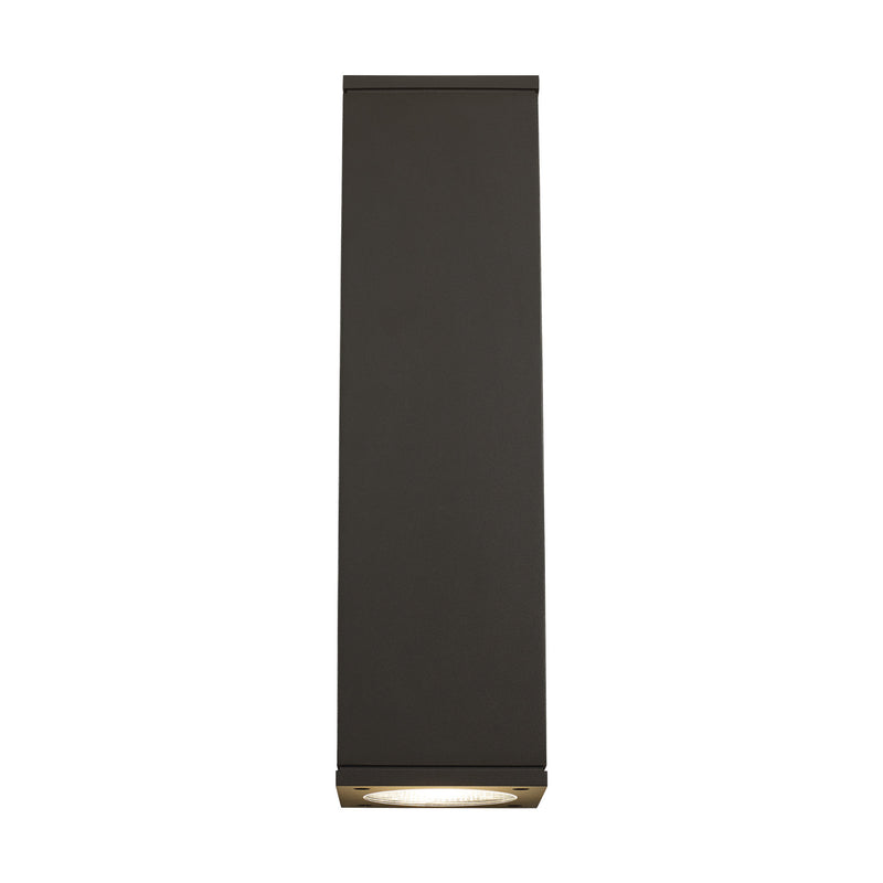 Visual Comfort Modern Collection 700OWTEG82718NWCZUDUNVPC Sean Lavin Tegel 18 Outdoor Wall 1 Light Universal 120-277 Volts 5in Length 2700K in Bronze, Button Photocontrol