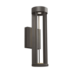 Visual Comfort Modern Collection 700OWTUR84018CZUNVSSP Sean Lavin Turbo 18 Outdoor Wall 1 Light Universal 120-277 Volts 5.6in Length 4000K in Bronze, Surge Protection