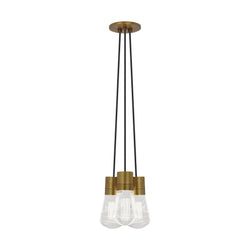 Visual Comfort Modern Collection 700TDALVPMC3BR-LED930 Sean Lavin Alva Pendant 3 Light 120 Volts 9in Length 3000K in Aged Brass
