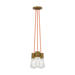 Visual Comfort Modern Collection 700TDALVPMC3OR-LED930 Sean Lavin Alva Pendant 3 Light 120 Volts 9in Length 3000K in Aged Brass