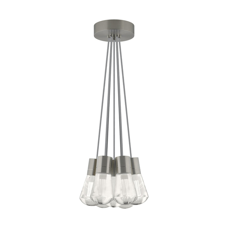 Visual Comfort Modern Collection 700TDALVPMC7YS-LED930 Sean Lavin Alva Pendant 7 Light 120 Volts 14in Length 3000K in Satin Nickel