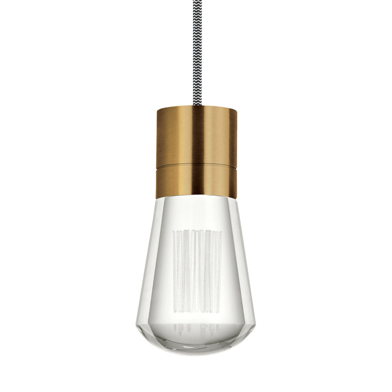 Visual Comfort Modern Collection 700TDALVPMCIR-LED922 Sean Lavin Alva Pendant 1 Light 120 Volts 3.6in Length 2200K in Aged Brass