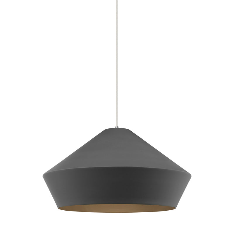 Visual Comfort Modern Collection 700TDBMLGPYW Sean Lavin Brummel Grande Pendant 120 Volts 20in Length in White
