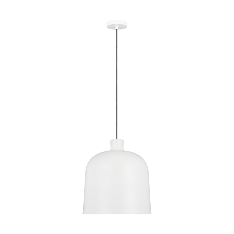 Visual Comfort Modern Collection 700TDFNDW-LED930 Sean Lavin Foundry Pendant 1 Light 120 Volts 16in Length 3000K in Matte White