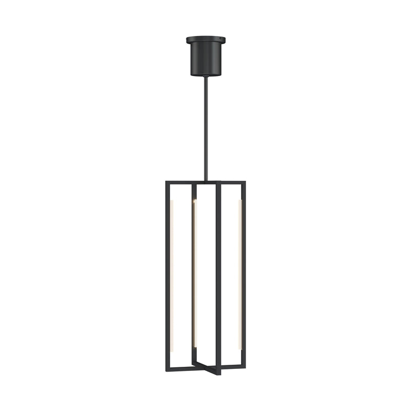 Visual Comfort Modern Collection 700TDKNW18B-LED930 Sean Lavin Kenway 18 Pendant 1 Light Universal 120-277 Volts 8.5in Length 3000K in Nightshade Black