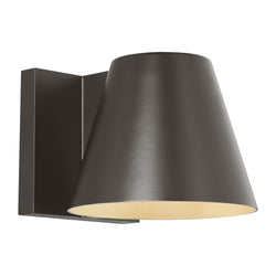 Visual Comfort Modern Collection 700WSBOW6Z-LED827 Bowman 6 Outdoor Wall 1 Light 120 Volts 7.5in Length 2700K in Bronze
