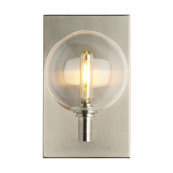 Visual Comfort Modern Collection 700WSGMBSCS-LED927 Sean Lavin Gambit Single Wall 1 Light 120 Volts 5.5in Length 2700K in Satin Nickel