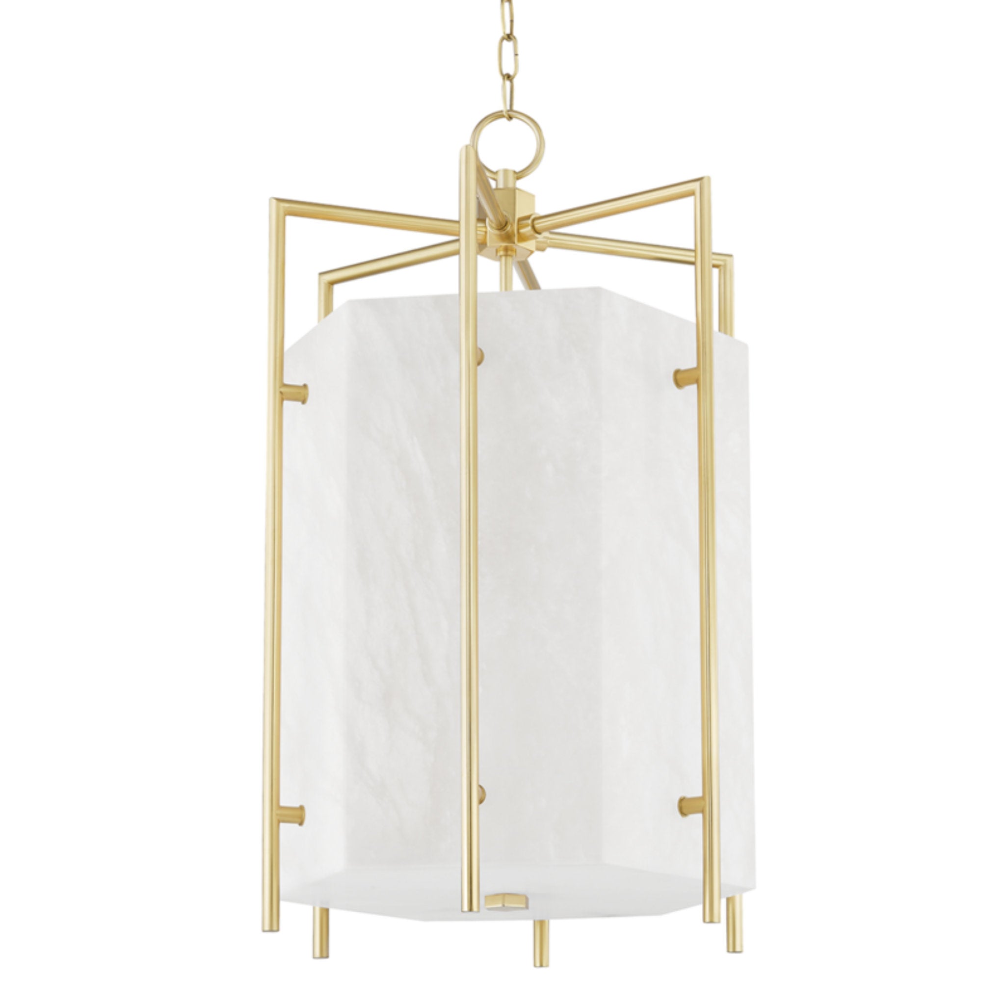 Flatbush 6-Light Lantern in  Aged Brass 19L x 19W x 32.5H