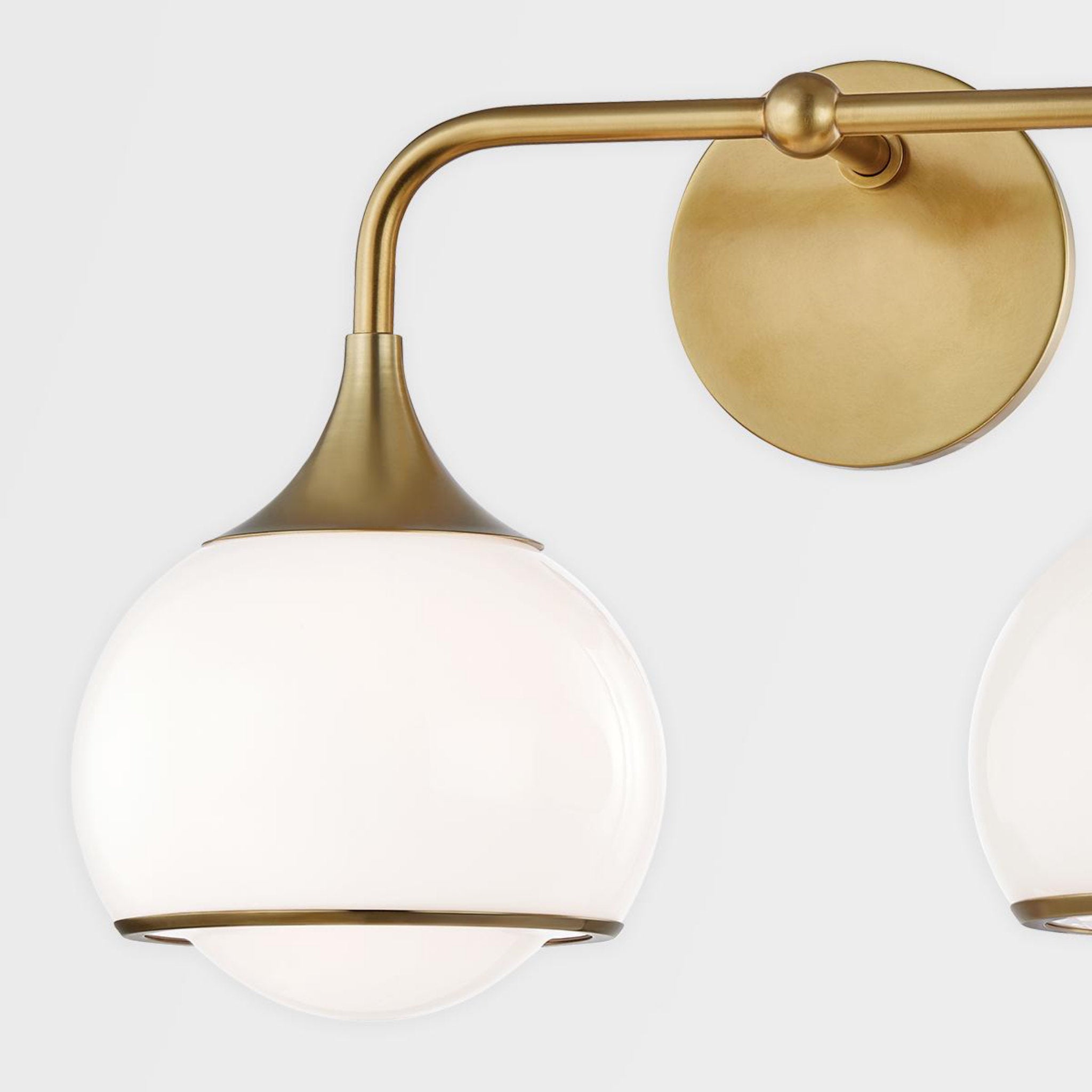 Reese 2-Light Bath and Vanity in Aged Brass