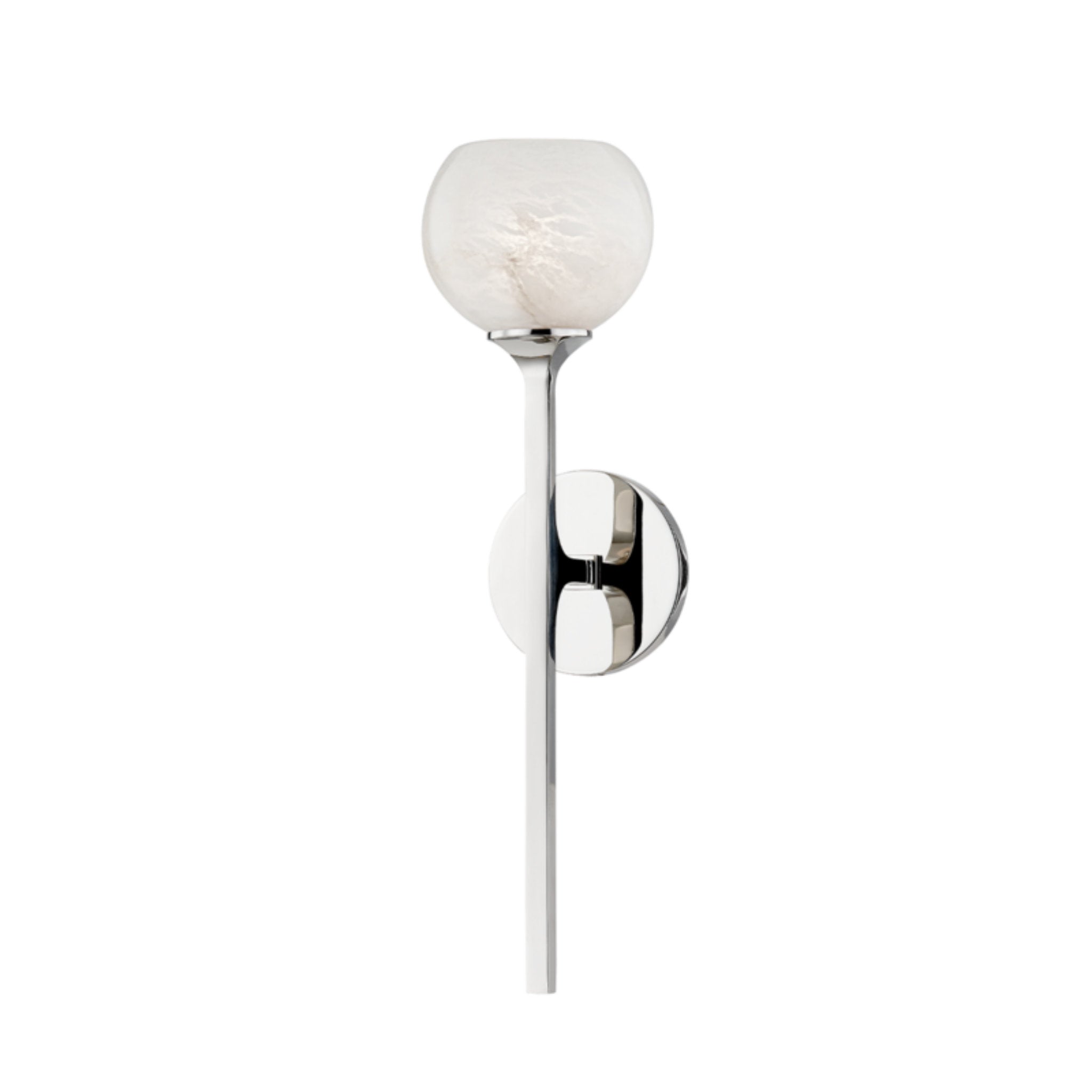 Melton 1-Light Wall Sconce in  Polished Nickel 5L x 5W x 18.5H