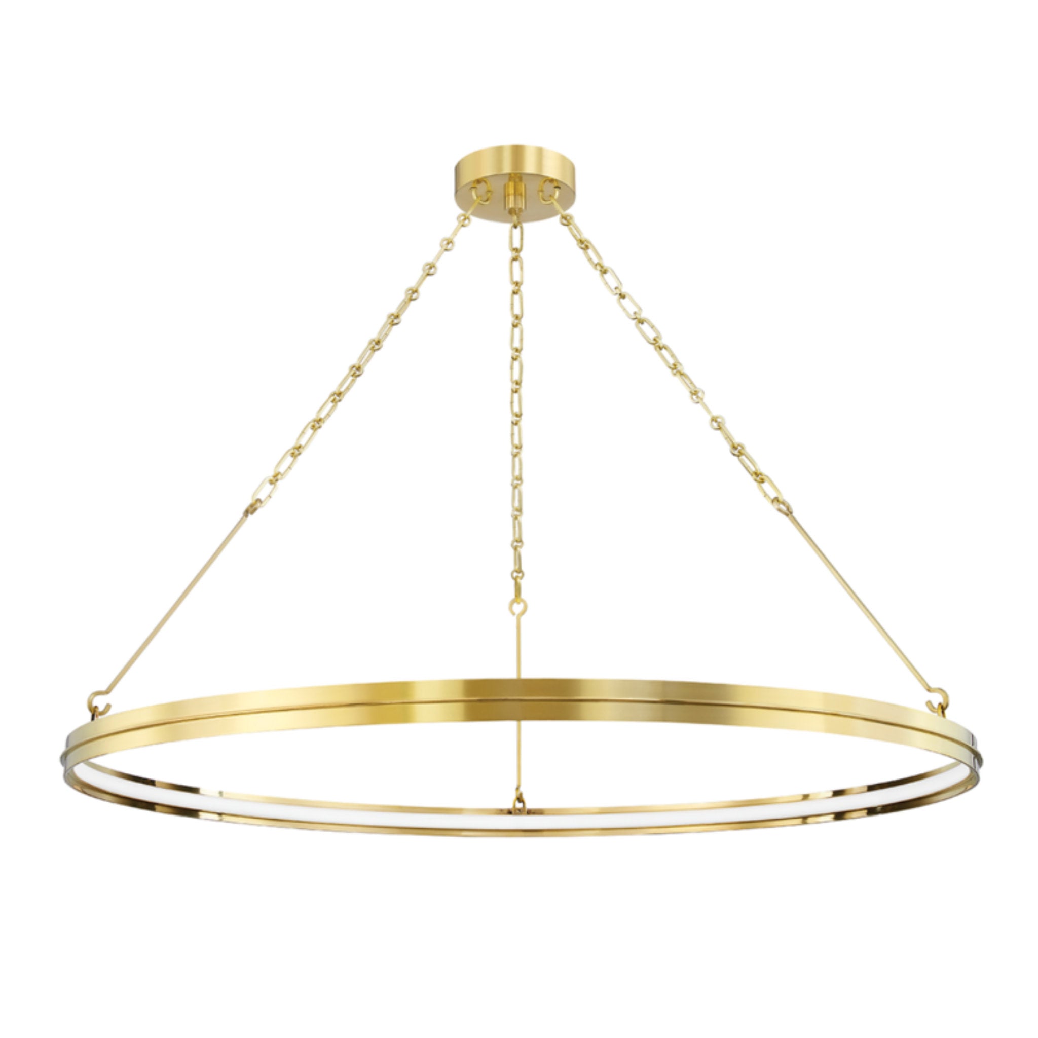 Rosendale 1-Light Chandelier in  Aged Brass 42L x 42W x 2.25H