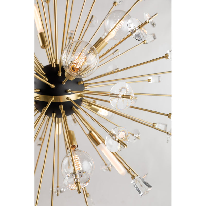 Liberty 12 Light Chandelier in Polished Nickel