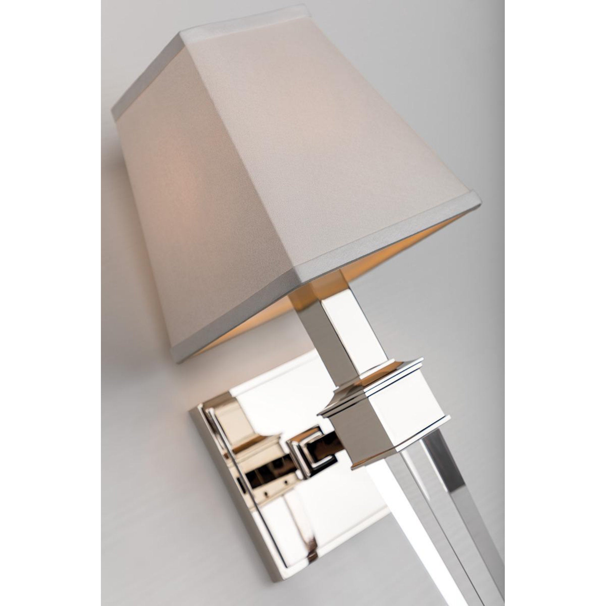 Ruskin 1 Light Wall Sconce in Polished Nickel