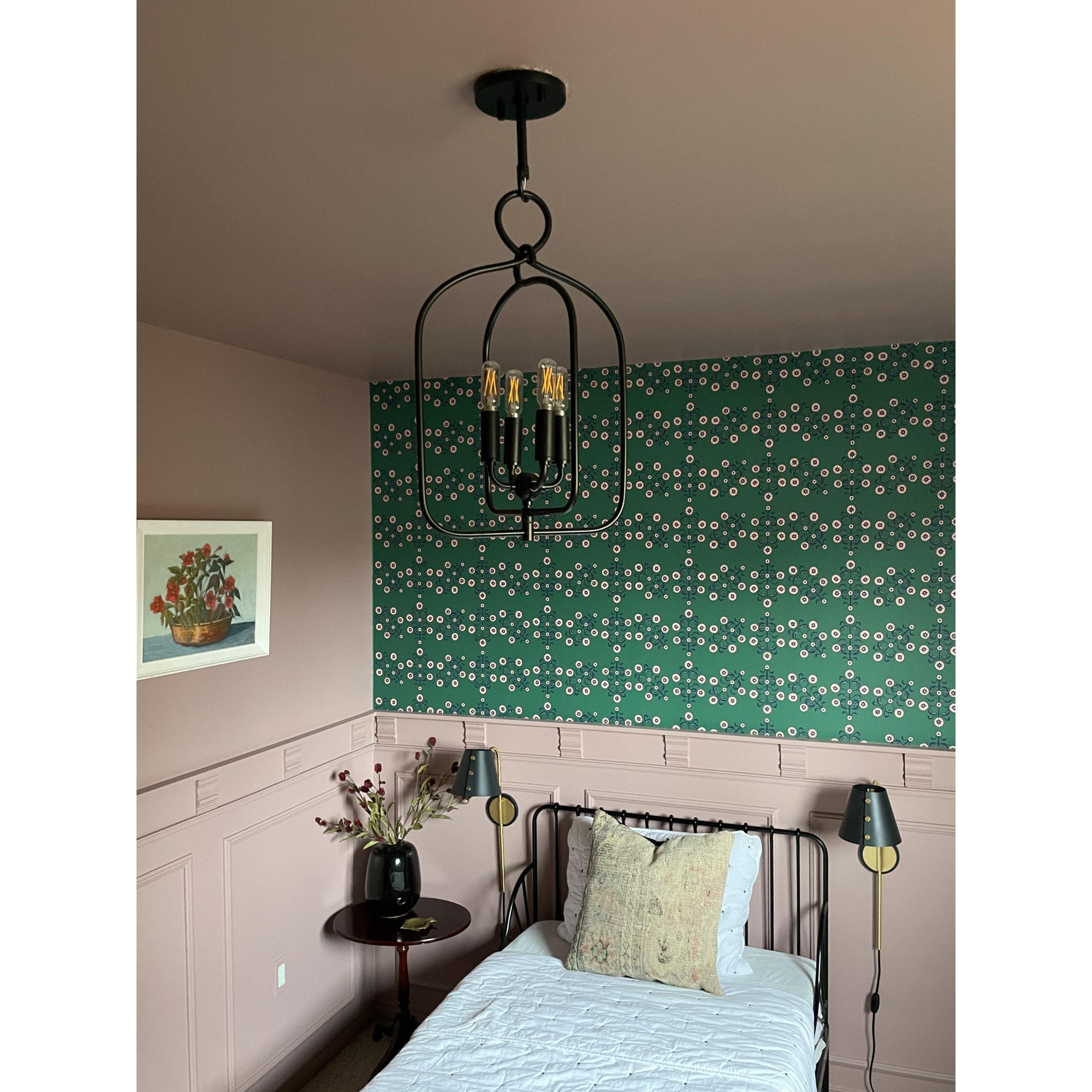 Mallory 4-Light Pendant in  Aged Iron 6.75L x 11.75W x 20.25H