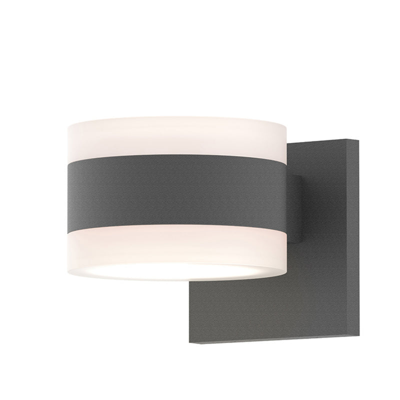 Sonneman 7302.FW.FW.74-WL REALS Up/Down LED Sconce in Textured Gray
