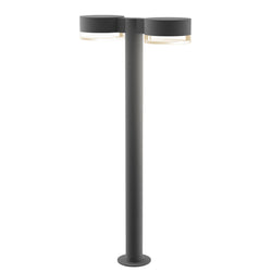 Sonneman 7308.PC.FH.74-WL REALS 28" LED Double Bollard in Textured Gray