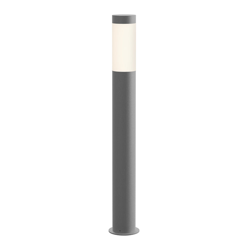 Sonneman 7373.74-WL Round Column 28" LED Bollard in Textured Gray