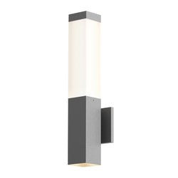 Sonneman 7380.74-WL Square Column LED Sconce in Textured Gray