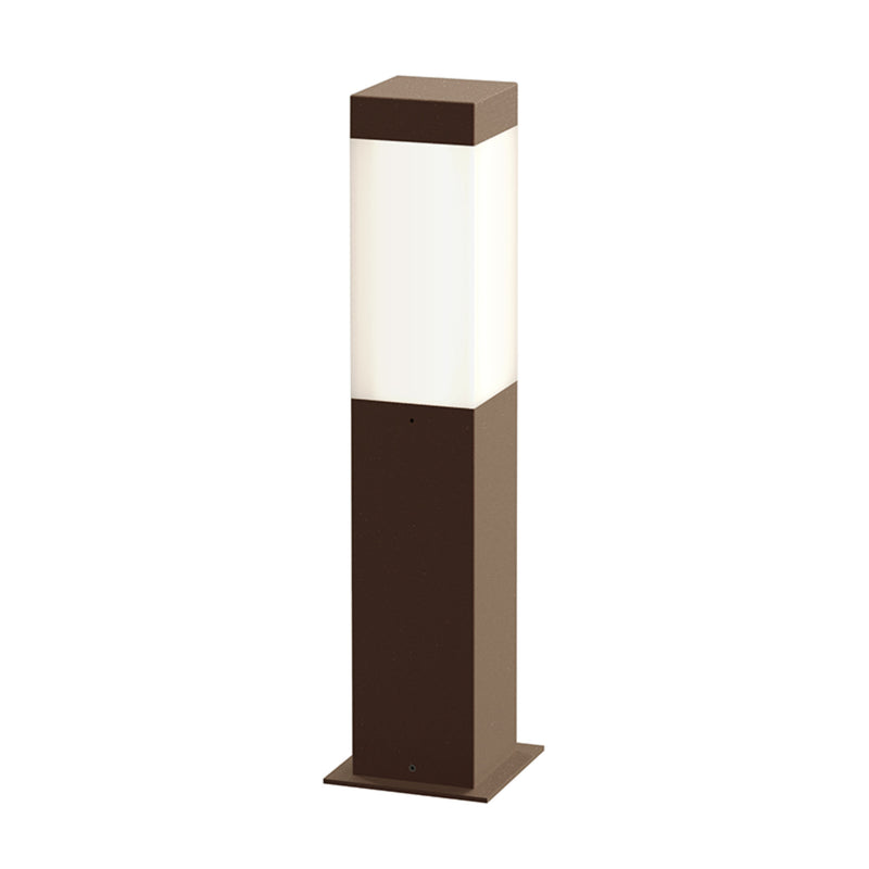 Sonneman 7381.72-WL Square Column 16" LED Bollard in Textured Bronze