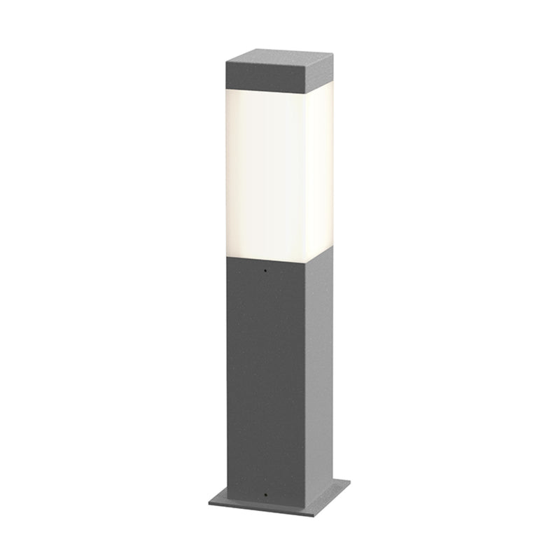 Sonneman 7381.74-WL Square Column 16" LED Bollard in Textured Gray