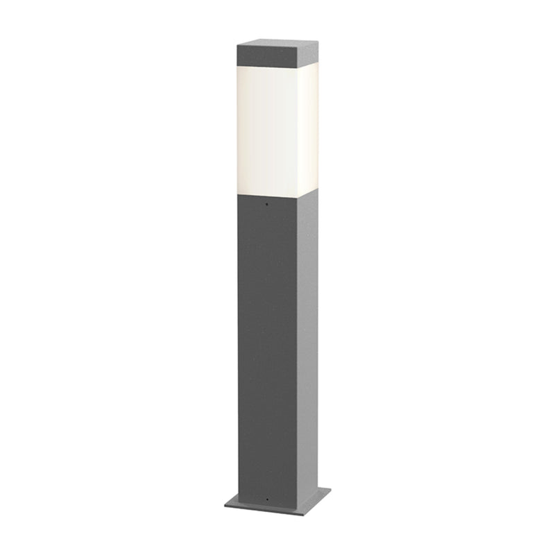 Sonneman 7382.74-WL Square Column 22" LED Bollard in Textured Gray