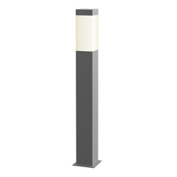 Sonneman 7383.74-WL Square Column 28" LED Bollard in Textured Gray