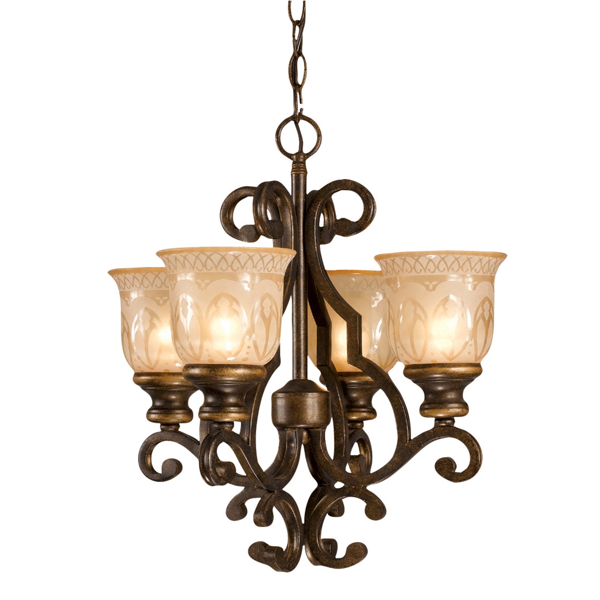 Norwalk 16'' Bronze Umber Chandelier Bronze 16"W x 16.5"H x 16"D