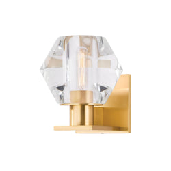 Cooperstown 1 Light Wall Sconce in Aged Brass