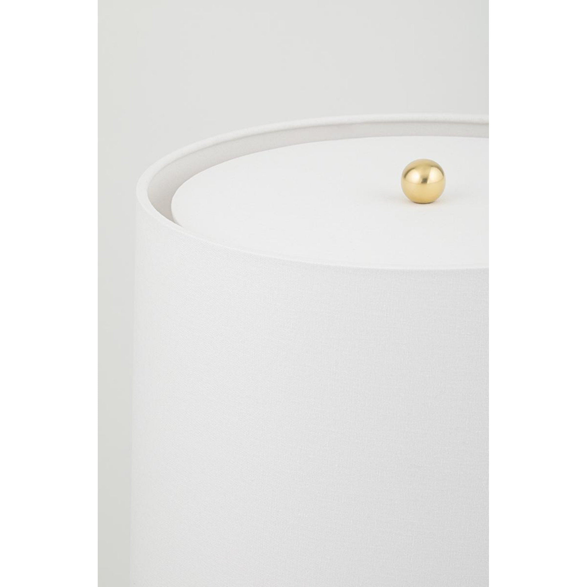 Montgomery 1-Light Table Lamp in  Aged Brass 13.75L x 13.75W x 30.25H